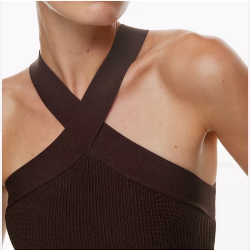 Aritzia Babaton Sculpt Knit Criss Cross Tank, Medium, New w/ tags, never worn